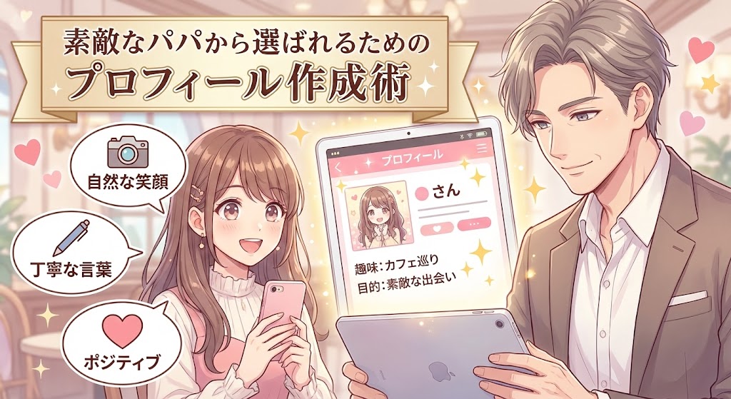 素敵なパパから選ばれるためのプロフィール作成術