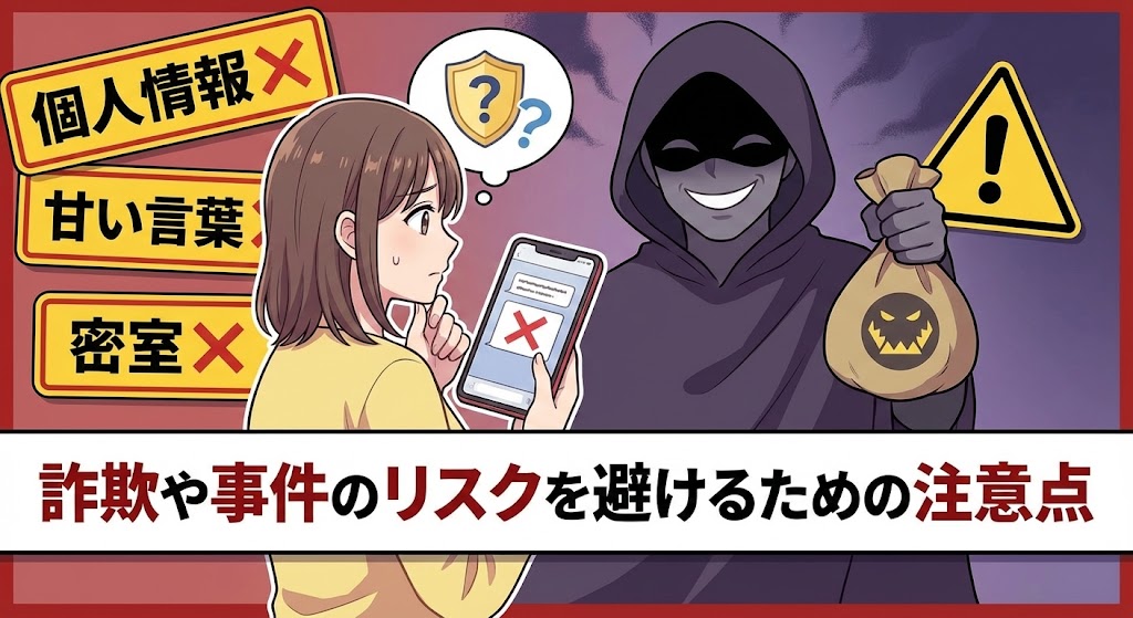詐欺や事件のリスクを避けるための注意点