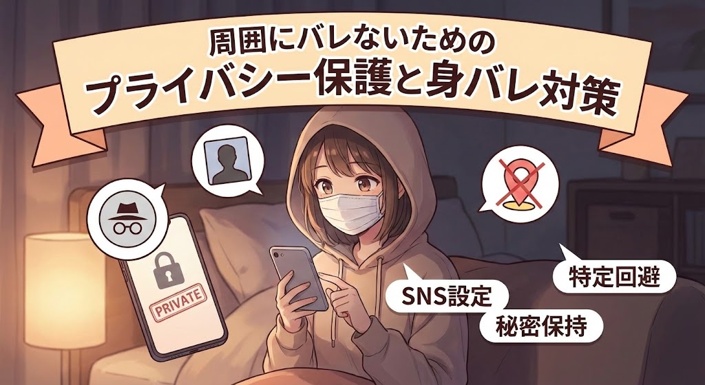 周囲にバレないためのプライバシー保護と身バレ対策