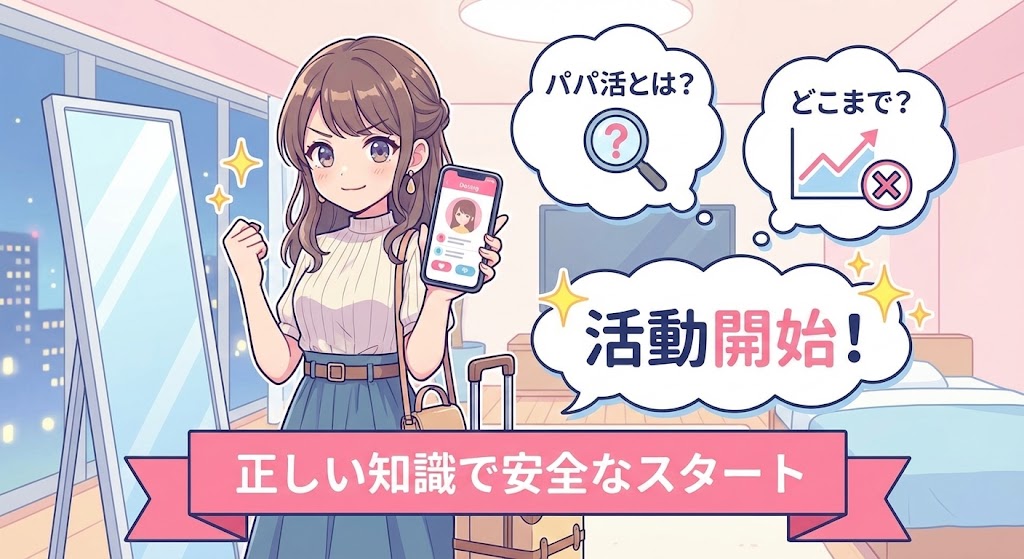 パパ活とは何をするのかどこまでかを知り活動開始