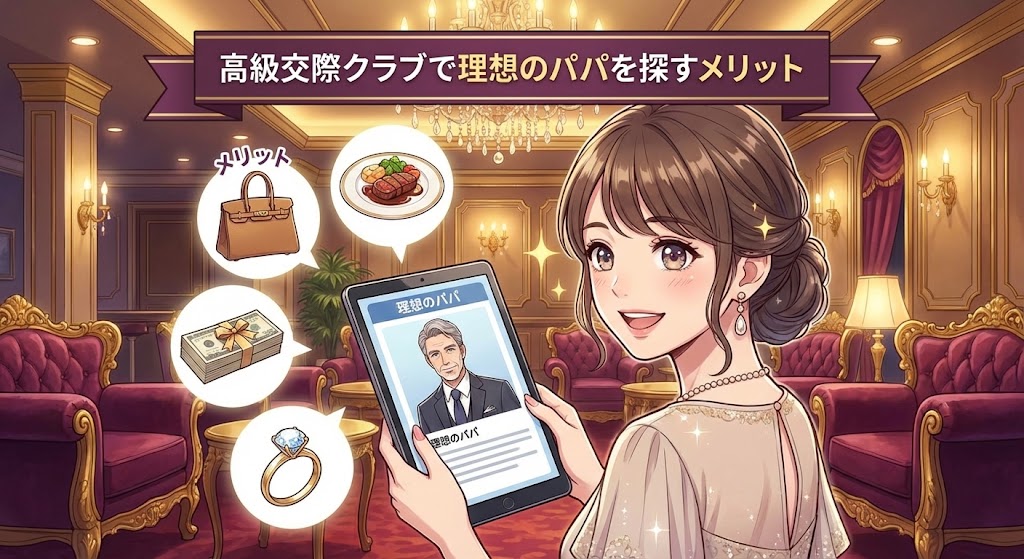 高級交際クラブで理想のパパを探すメリット
