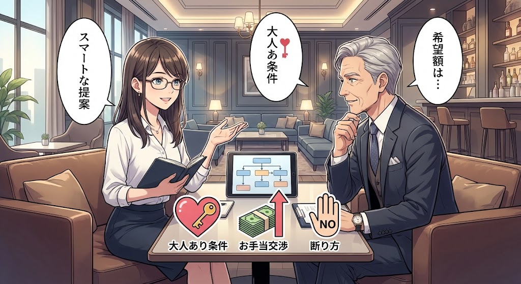 大人ありの条件やお手当の交渉術と断り方