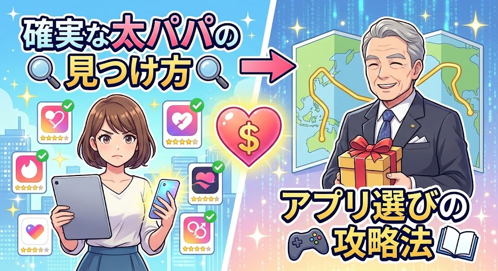 確実な太パパの見つけ方やアプリ選びの攻略法
