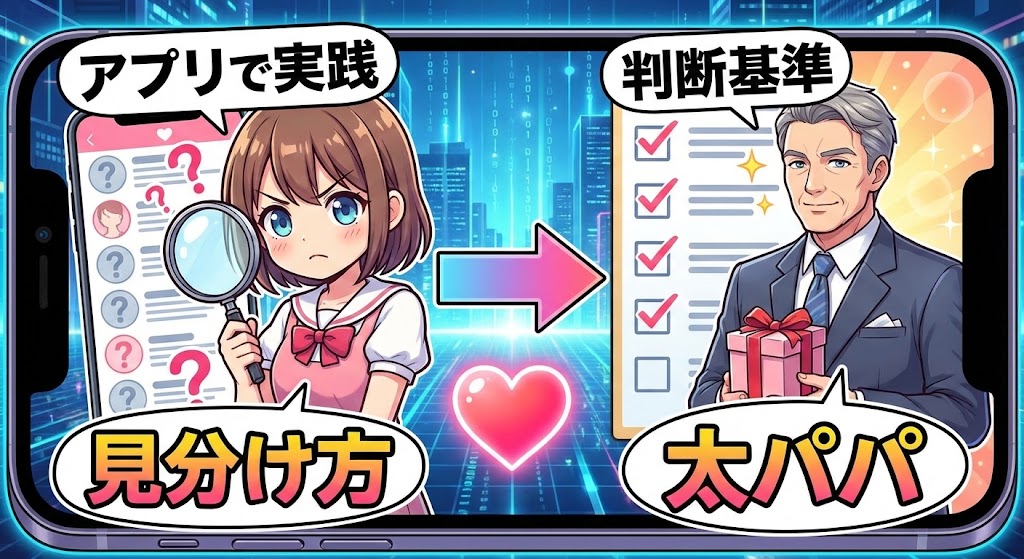 太パパの見分け方をアプリで実践する判断基準