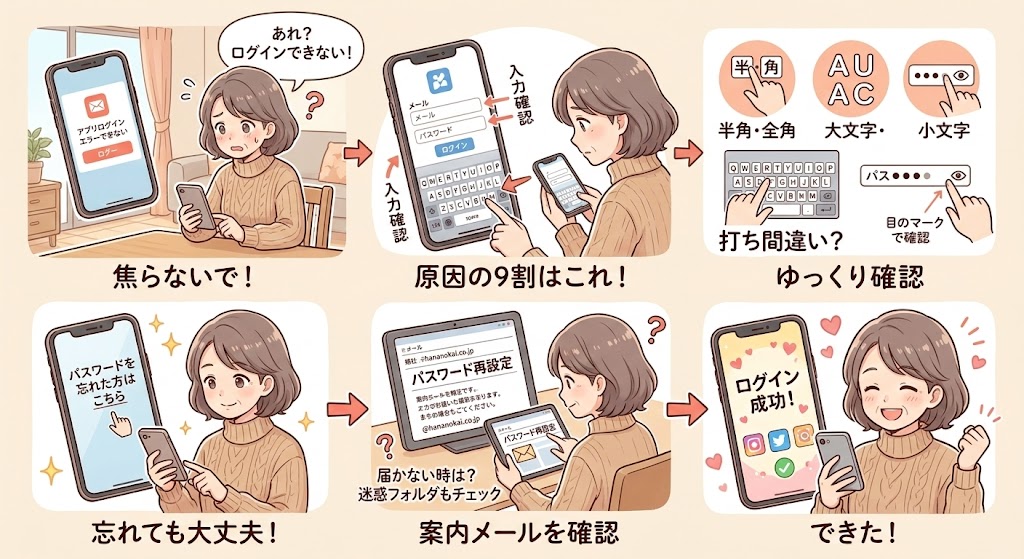 ログインできない時のトラブル対処法