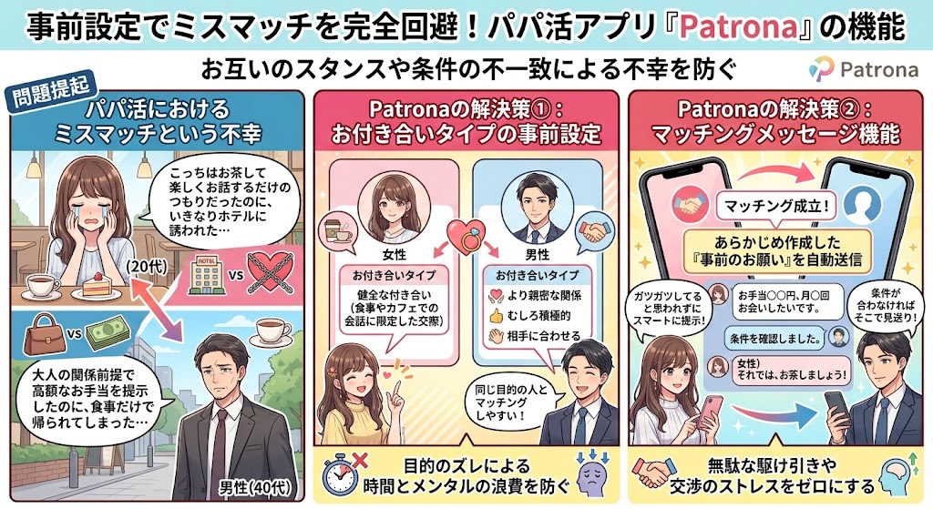 事前設定でミスマッチを完全回避