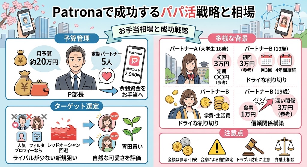 お手当相場とパパ活成功の戦略